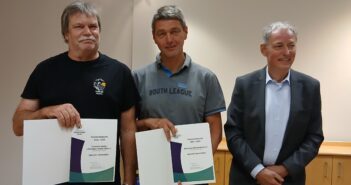 37. Verbandstag im Kloster Drübeck Dirk Klaus, Schierker RBV Clemens Nagel, RC Blankenburg Dr. Ronald Brachmann (Foto AV)