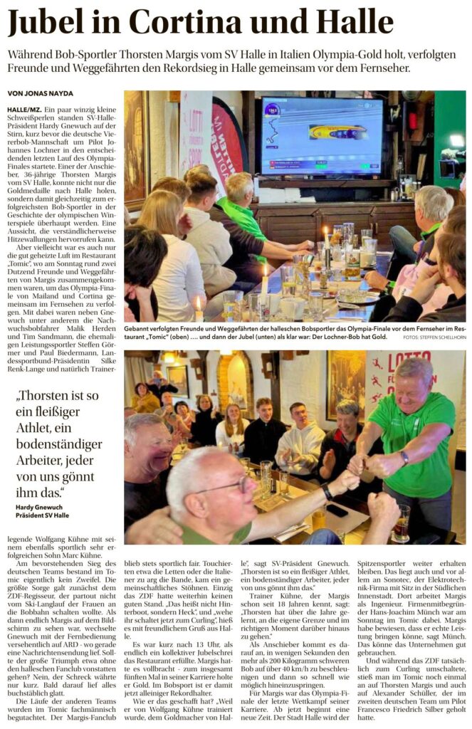 Auszug aus der Mitteldeutschen Zeitung